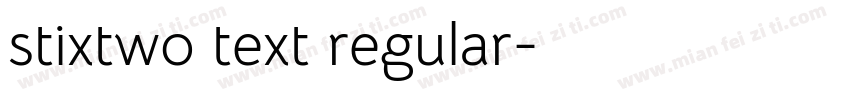 stixtwo text regular字体转换